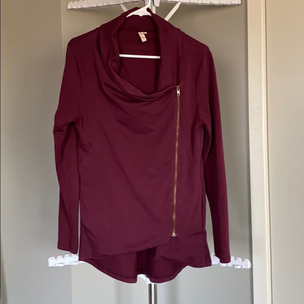 Maroon Zip up Jacket